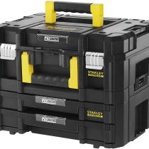 Stanley FatMax Tstak Combination Toolbox - 21.5 L Includes Box with 2 Drawers and Metal Clips - Pack of 1 - FMST1-71981