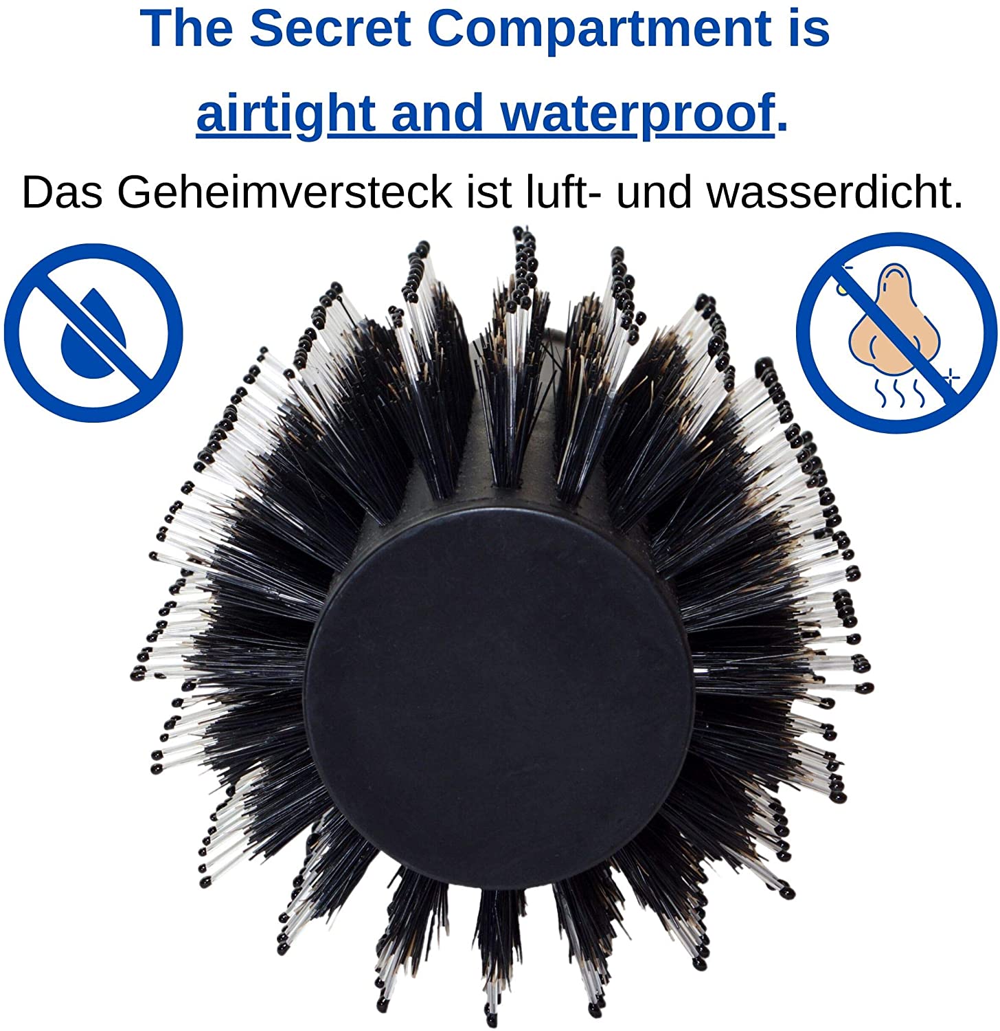 Round Hairbrush with Hidden Compartment, Diversion Safe Hair Brush, Hiding Container for Jewelry Money and Valuables - Image 4