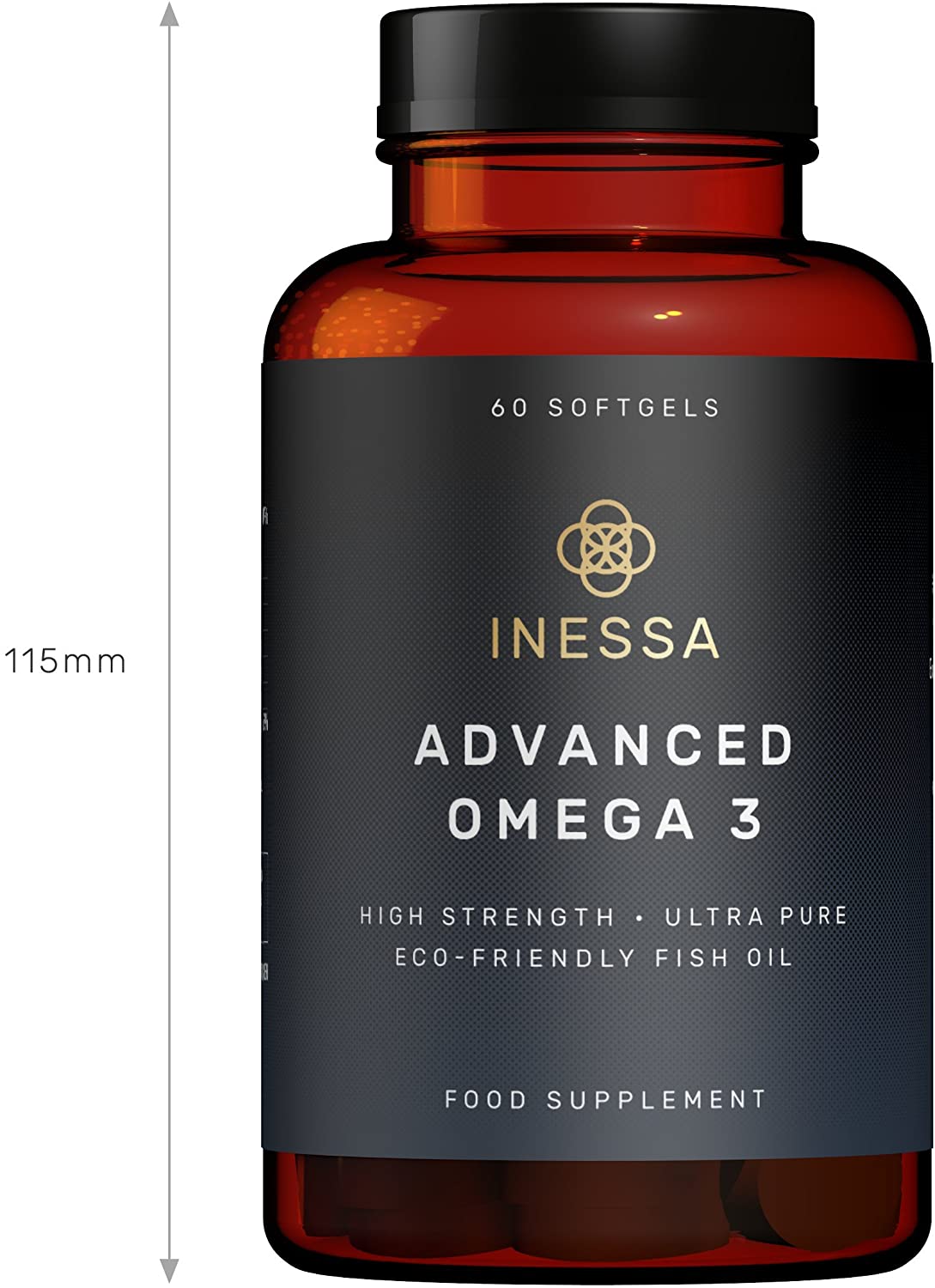 Omega 3 Fish Oil 1200mg (480mg EPA/360mg DHA per Capsule) High Strength, Ultra Pure, Eco Friendly 60 Capsules - Image 3