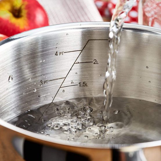 Judge Vista Draining J305A Stainless Steel Large Saucepan with Pouring Lip 16cm 1.5L, Shatterproof Glass Strain & Pour Lid, Induction Ready, Oven Safe, 25 Year Guarantee - Image 4