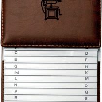 Veloflex 5157760 Scaled Telephone Index 155 x 225 mm High-Quality Soft Cover Brown