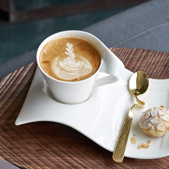 Villeroy & Boch New Wave Coffee at Lait Cup, 400 ml, Height: 10.1 cm, Premium Porcelain, White, 0.4 Litre - Image 4