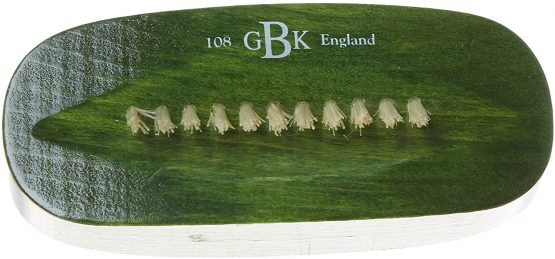 Kent Brushes Natural White Bristle Nail Brush Green - Image 2
