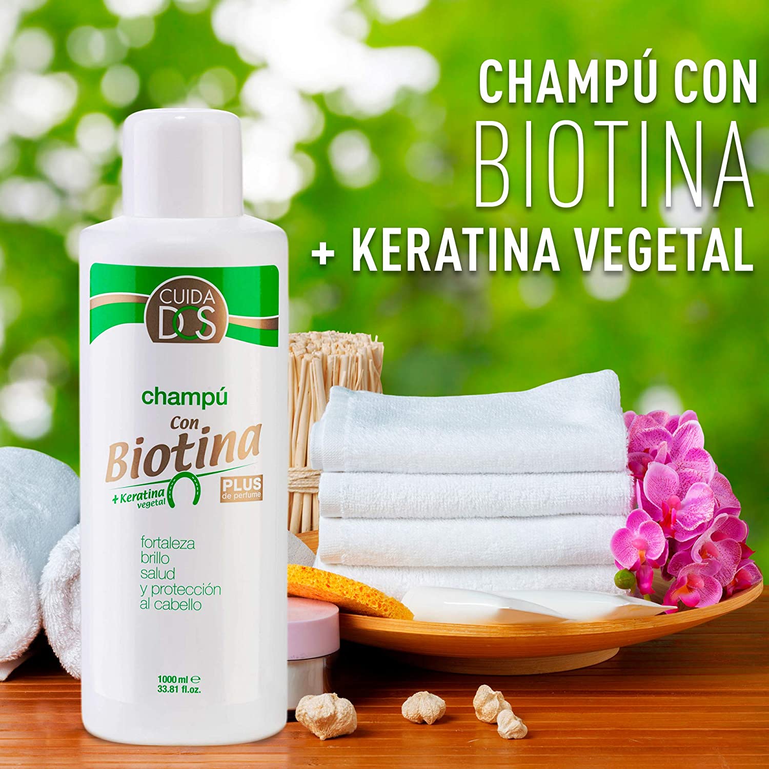 VALQUER Revitalizing Shampoo with Biotin & Keratin, 1 l (Pack of 1) - Image 4