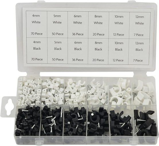 Rolson 61290 Cable Clip Assortment - 390 Pieces