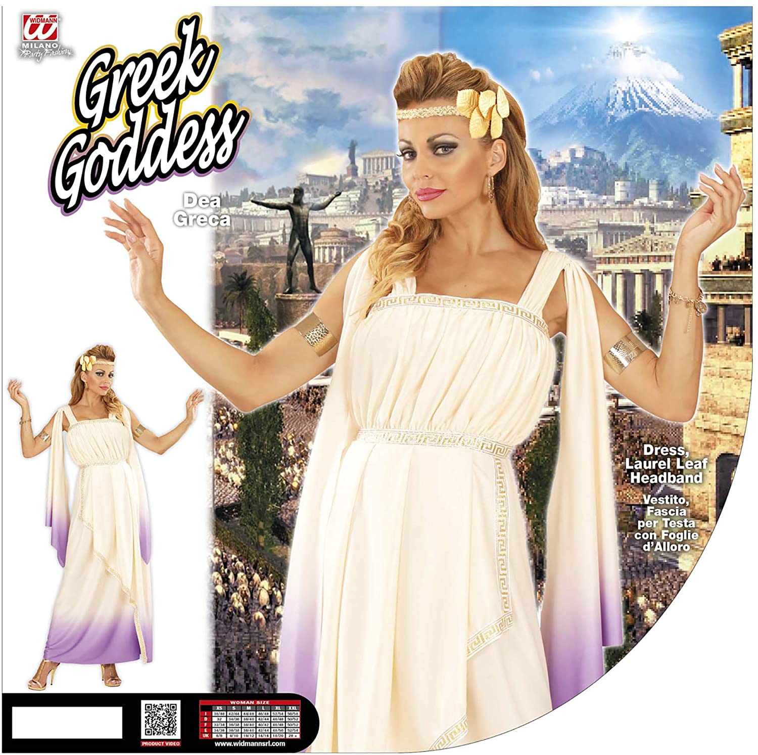 Widmann wdm67722 Costume for adults Greek Goddess ? Multicoloured, M, Multi-coloured - Image 2