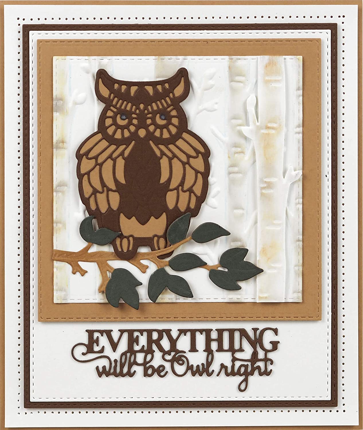 Sue Wilson CED23030 Necessities Collection Die-Wise Old Owl, Metal, 12 x 8 cm - Image 2