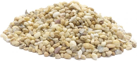Marina Decorative Aquarium Gravel Natural Desert Pebble, 2 - 4 mm, 2 Kg, Beige