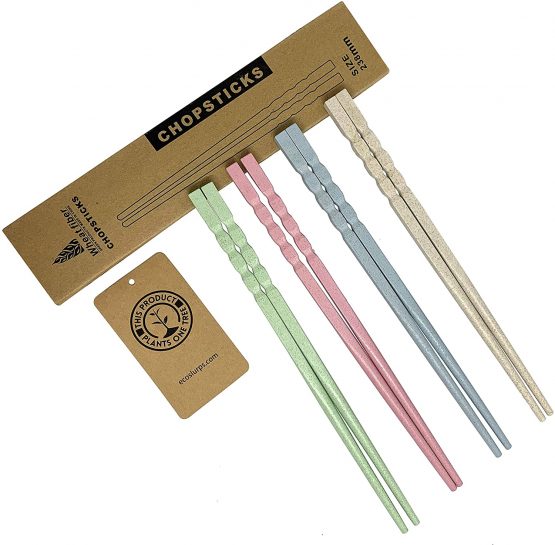 EcoSlurps Reusable Chopsticks are an eco Friendly Gift for The Family - Our Chinese Chopsticks are a Dishwasher Safe Alternative to Plastic, Wood & Metal Chopstick Set