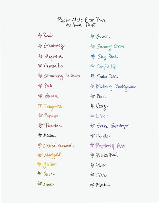 Paper Mate Flair Felt Tip Pens | Medium Point (0.7mm) | Red | 12 Count - Image 4