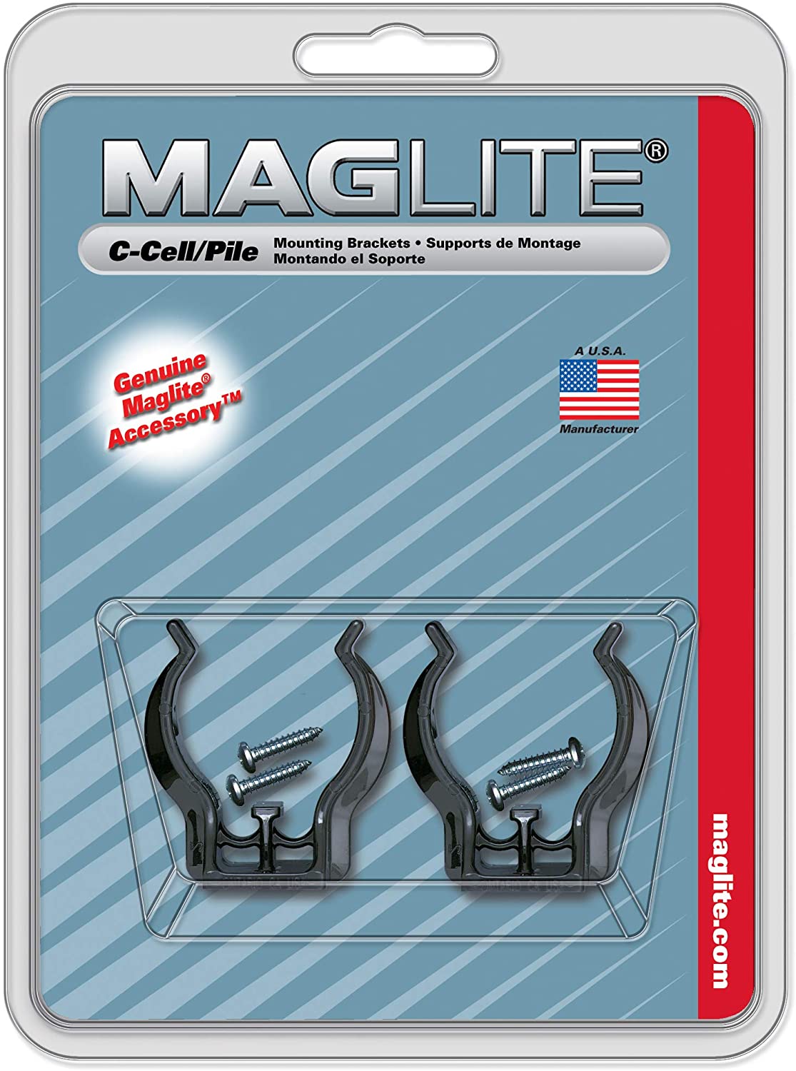 Maglite ASXCAT6U - Fixing Forks for Torches Black, C-Cell
