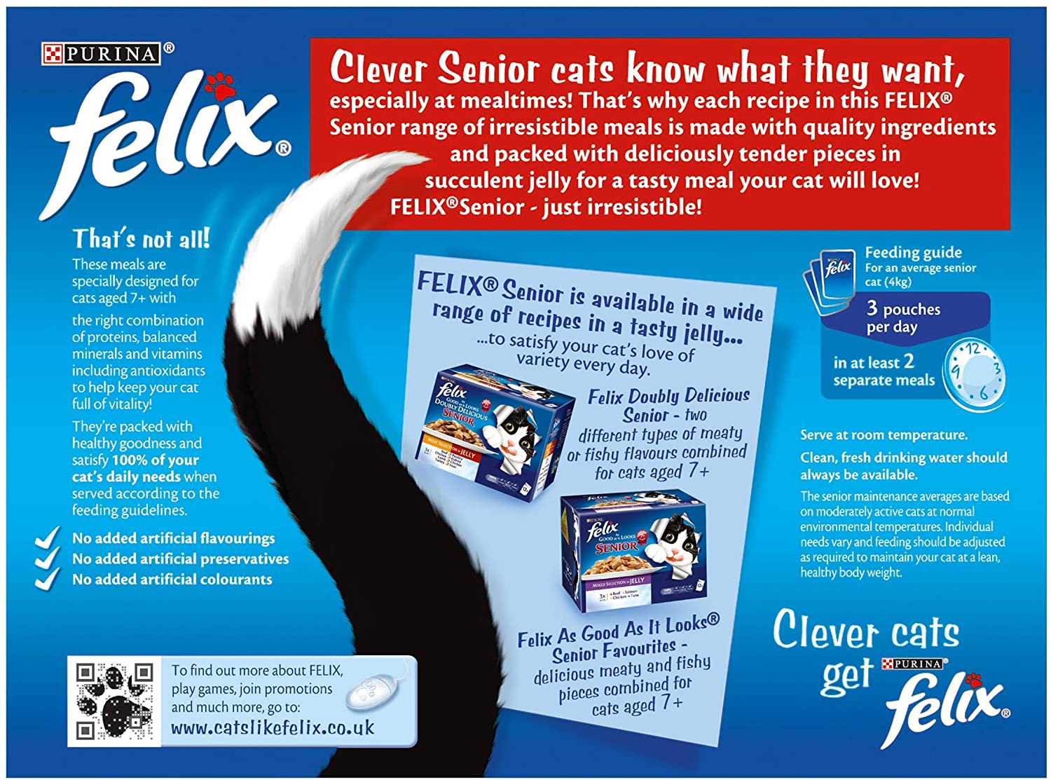 Felix Senior Fish and Meat Selection in Jelly 12 x 100 g (Pack of 4, Total 48 Pouches), 100 g (Pack of 48) - Image 3