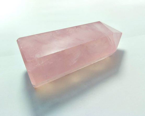 Healing Crystal Wands Point Faceted Prism Bars for Reiki Chakra Meditation Therapy Deco (Rose Quartz) - Image 2
