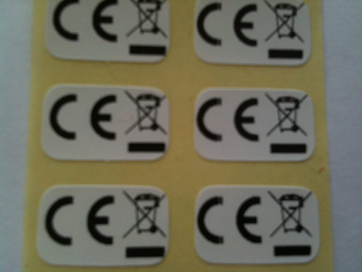 Ce Wee Logo Self Adhesive Labels, Stickers 1000 Black Print On White 15 ...
