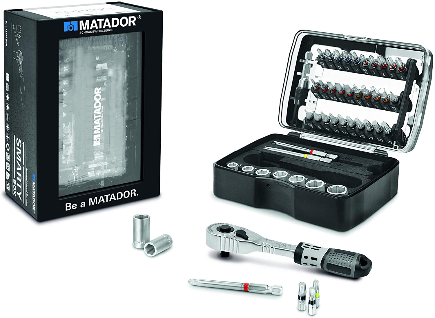 MATADOR 2155 0001 47-Piece Socket Set, Schwarz, Variety pack
