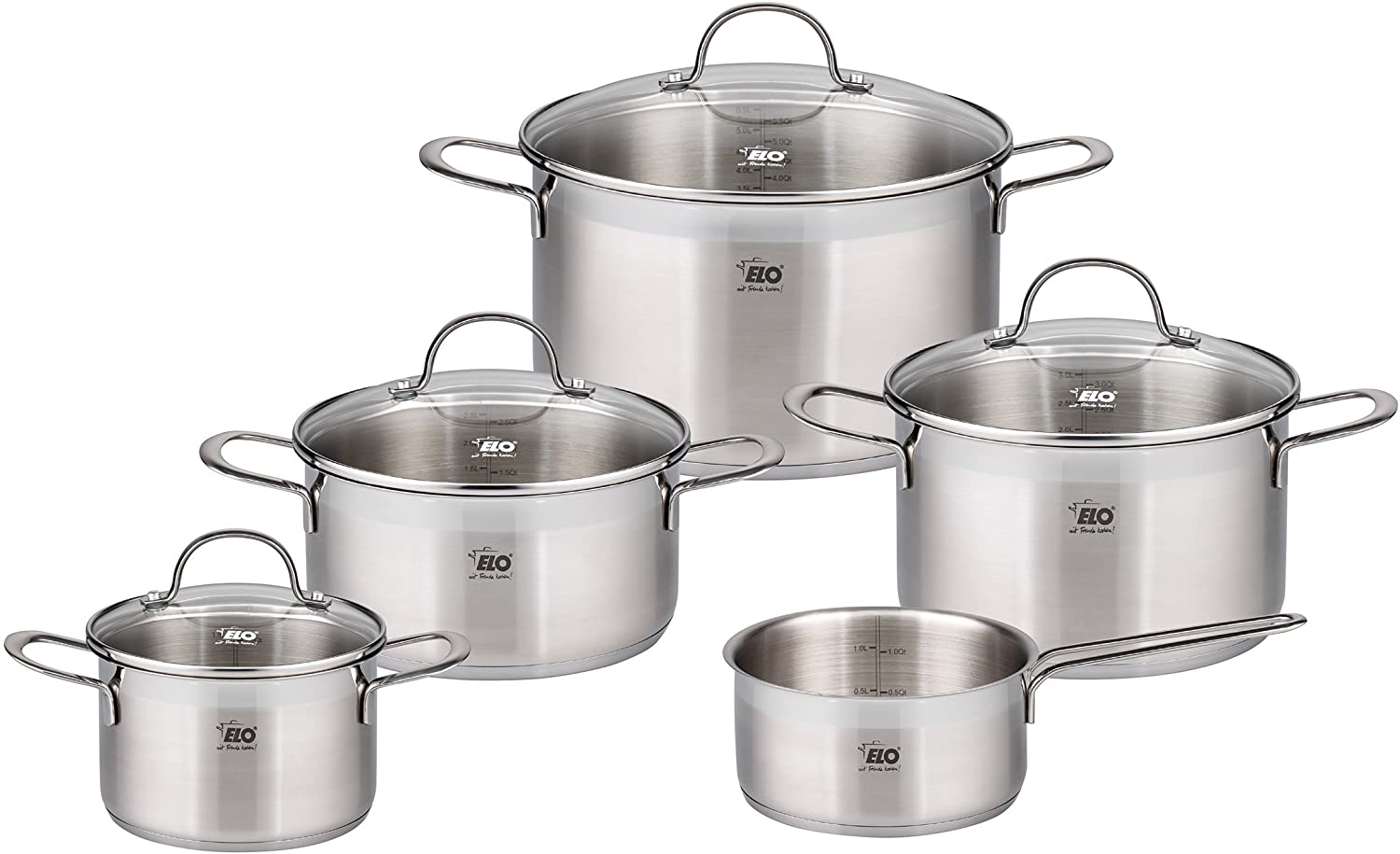 ELO Top Collection 42515 Pot Set 5 Pieces, Stainlesssteel - Image 2