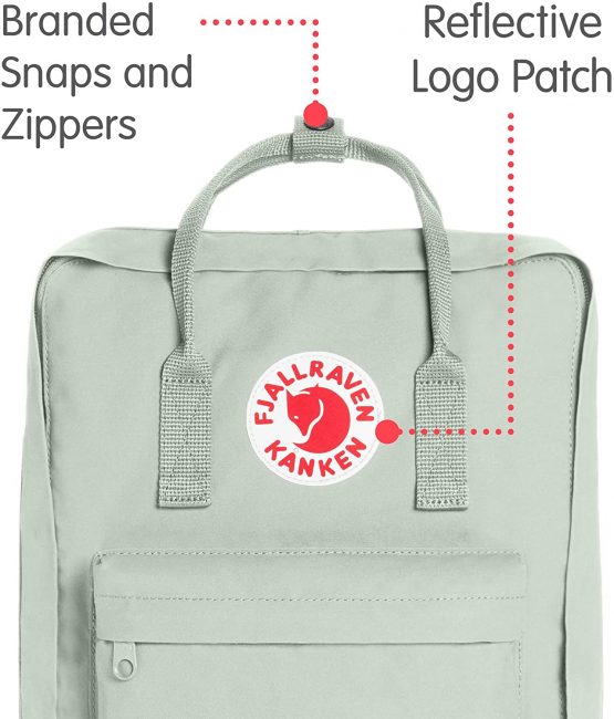 Fjällräven Unisex Adult Kånken Backpack - Mint Green, 27 x 13 x 38 cm/16 Litre - Image 2