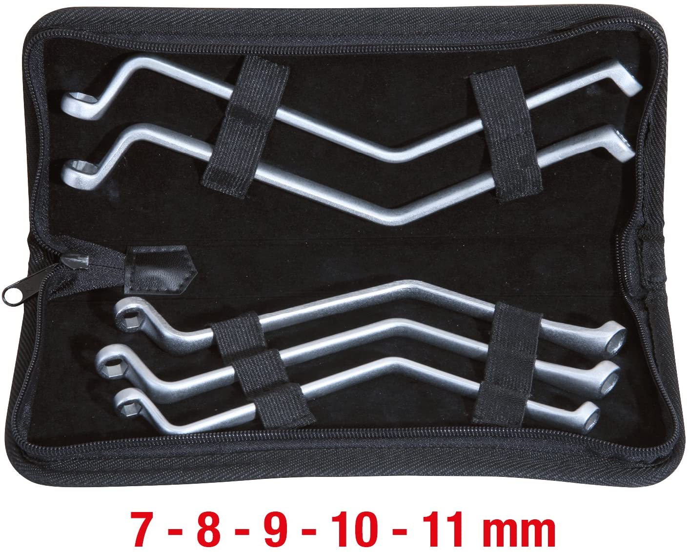 KS Tools 518.0300 7-11mm Classic Brake Bleeding Wrench Set (5 Pieces), Chrome - Image 2