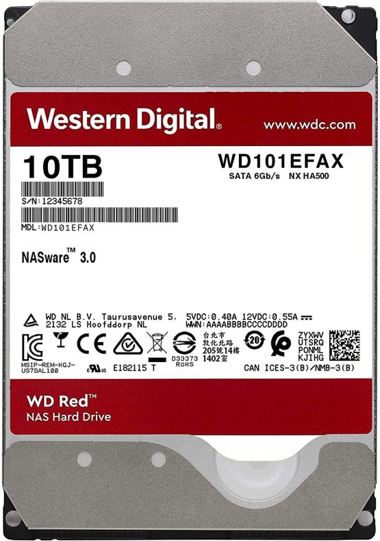 WD Red 10TB 3.5 Inch NAS Internal Hard Drive - 5400 RPM - WD101EFAX - Image 2
