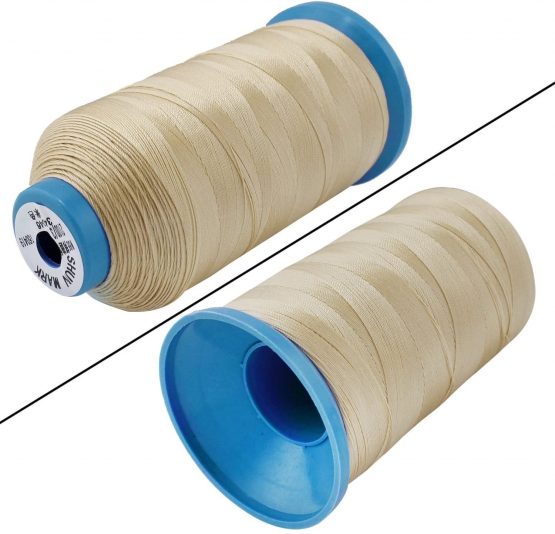 Aussel Bonded Nylon Sewing Thread 1500 Yard Size T70#69 for the Upholstery, Outdoor Market, Drapery, Beading, Luggage, Purses (Beige) - Image 3