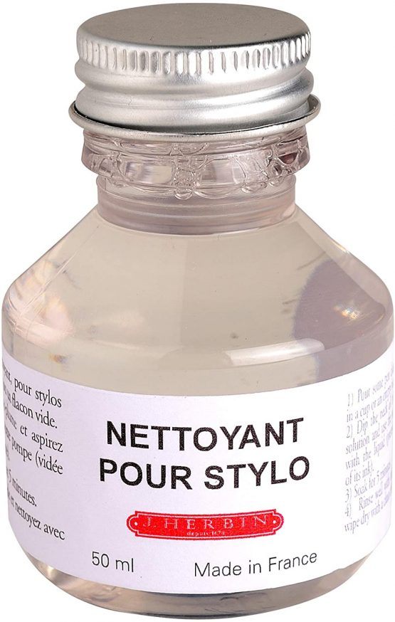 Herbin 12300T- Bottle of Cleaner For Fountain Pens and Roller Pens 50 ml (Product Without Packaging - Zero Waste Objective) - Image 2