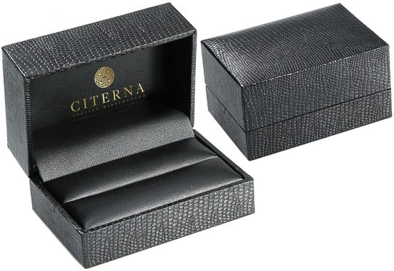 Citerna Women's 9 ct Yellow Gold Chiseled Twist Hoop Earrings - Image 4