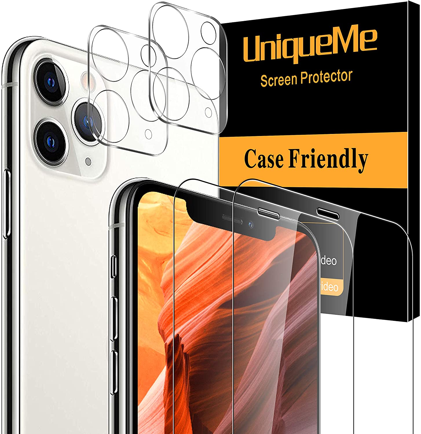 UniqueMe Compatible with iPhone 11 Pro Max (6.7 inch) [2 PACK] Screen