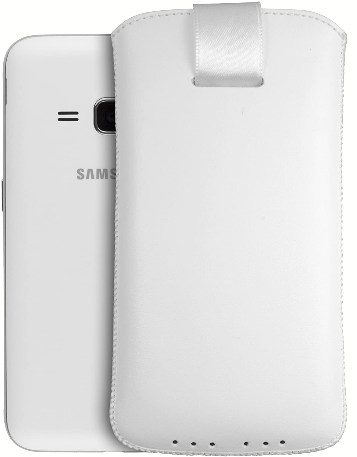 mumbi Genuine Leather Case Compatible with Samsung Galaxy S3 / S3 Neo White - Image 2