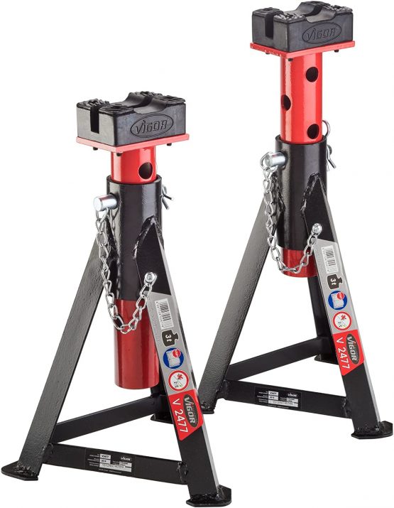 Vigor V2477 Pair of Axle Stands 3 T 295-505 mm