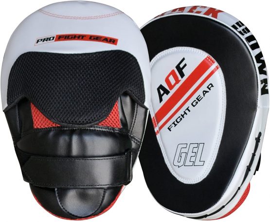 AQF Boxing Pads Adult, Muay Thai Training Focus Pads, Rex Leather Kickboxing Foam Pads