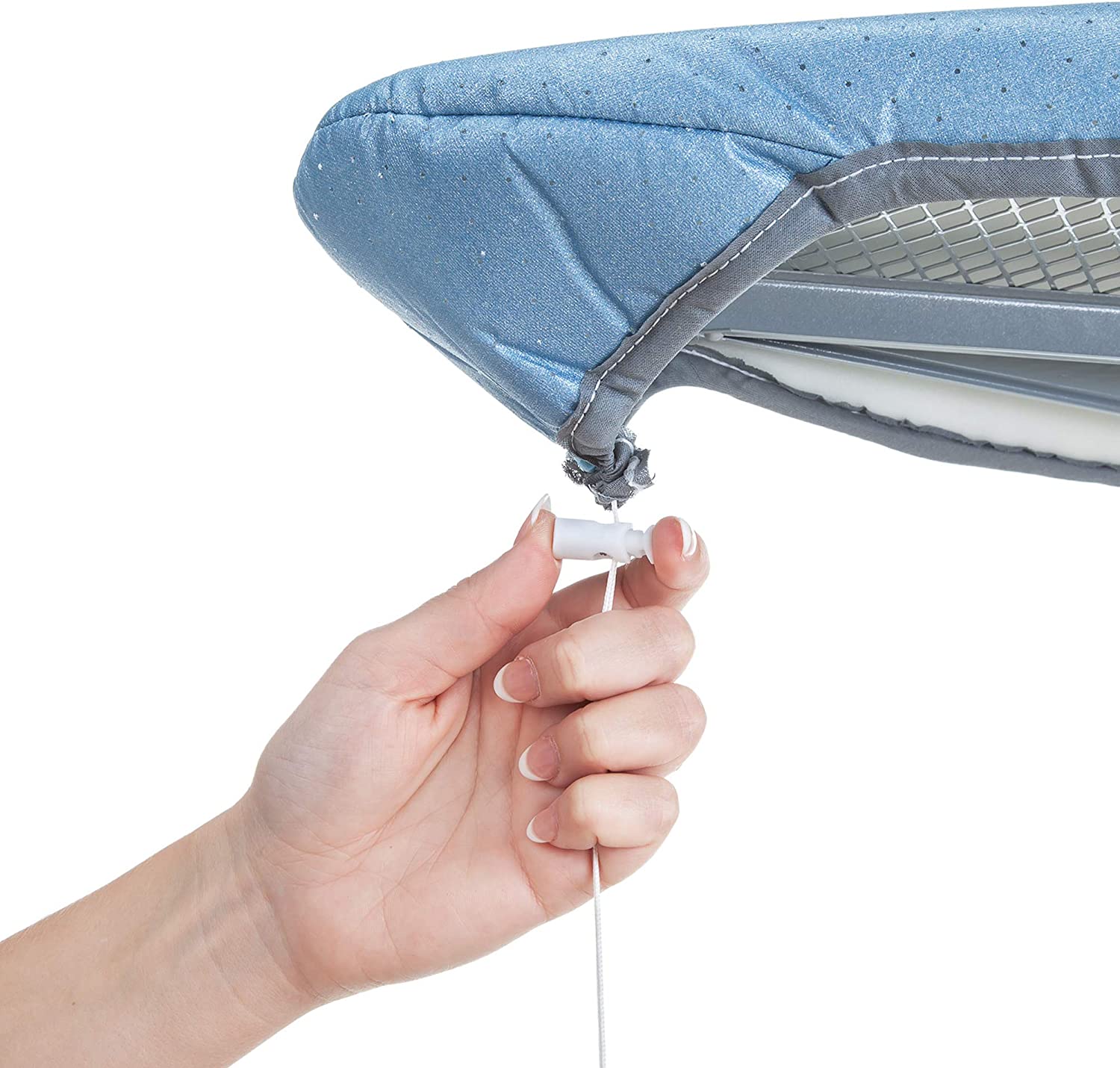 Minky Deluxe Reflector Ironing Board Cover, Ironing Board Covers 122 x 38 cm, Drawstring & Extra Thick Felt Pad, 100% Cotton - Image 4