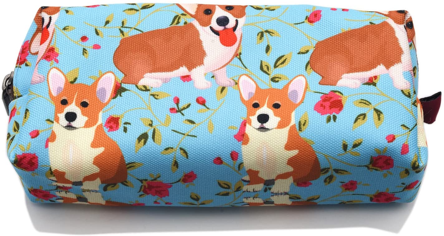 LParkin Cute Corgi Pencil Case Pouch Teacher Gift Gadget Bag Make Up Case Cosmetic Bag Stationary Kawaii Pencil Box - Image 3