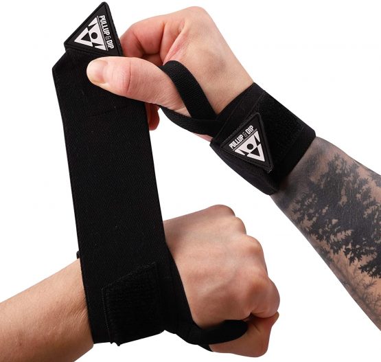 PULLUP & DIP Wrist Wraps, Professional Wrist Support for Weightlifting, Calisthenics, Crossfit, Bodybuilding & Strength Training, Stabilizing & Protective for Women & Men, No More Wrist Pain