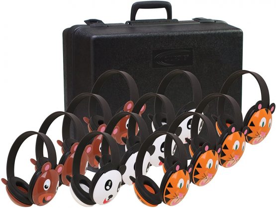 Califone Animal Mixed First Headphones with Case