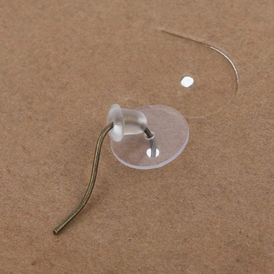 WILLBOND Clear Disc Pads to Stabilize Earrings, Plastic Discs for Earring Backs. - Image 4