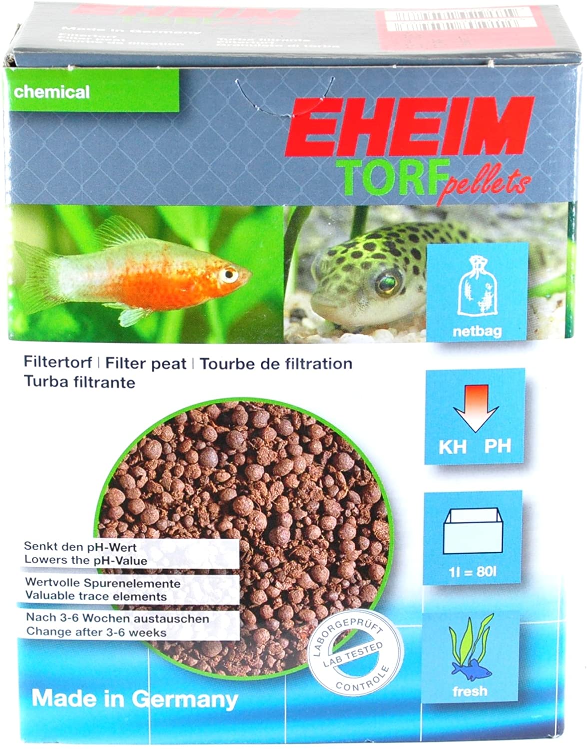 Eheim Torf Pellets, 450gm, Multi-Coloured, 450 g (Lot de 1)