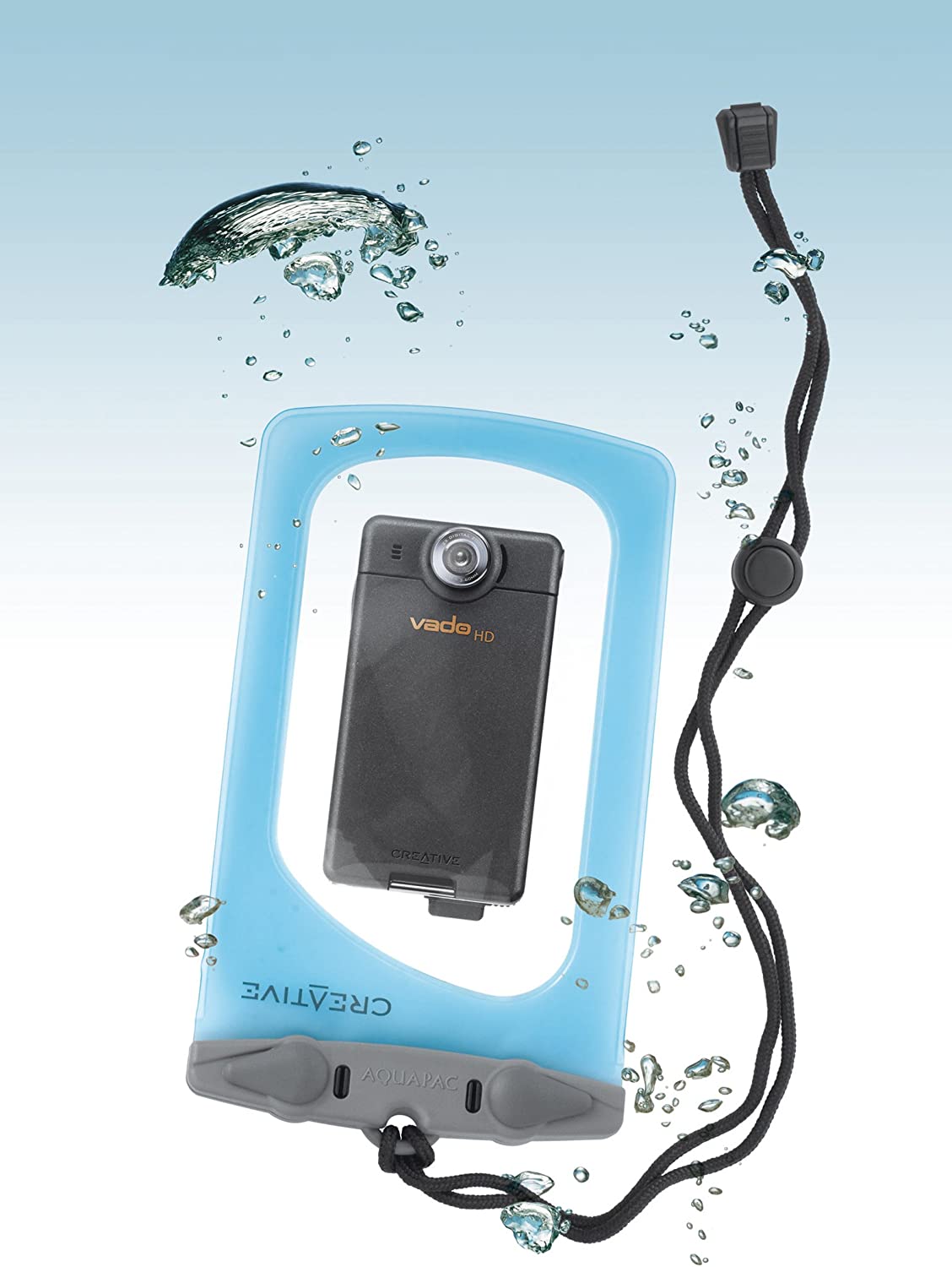 Creative Labs Underwater Pouch for Vado and Vado HD Pocket Camcorders, transparent - Image 2