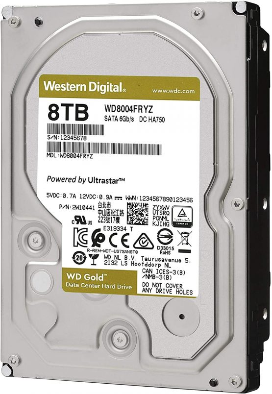 Western Digital HDD Gold 8 TB SATA 256 MB 3.5 Inch - Image 3