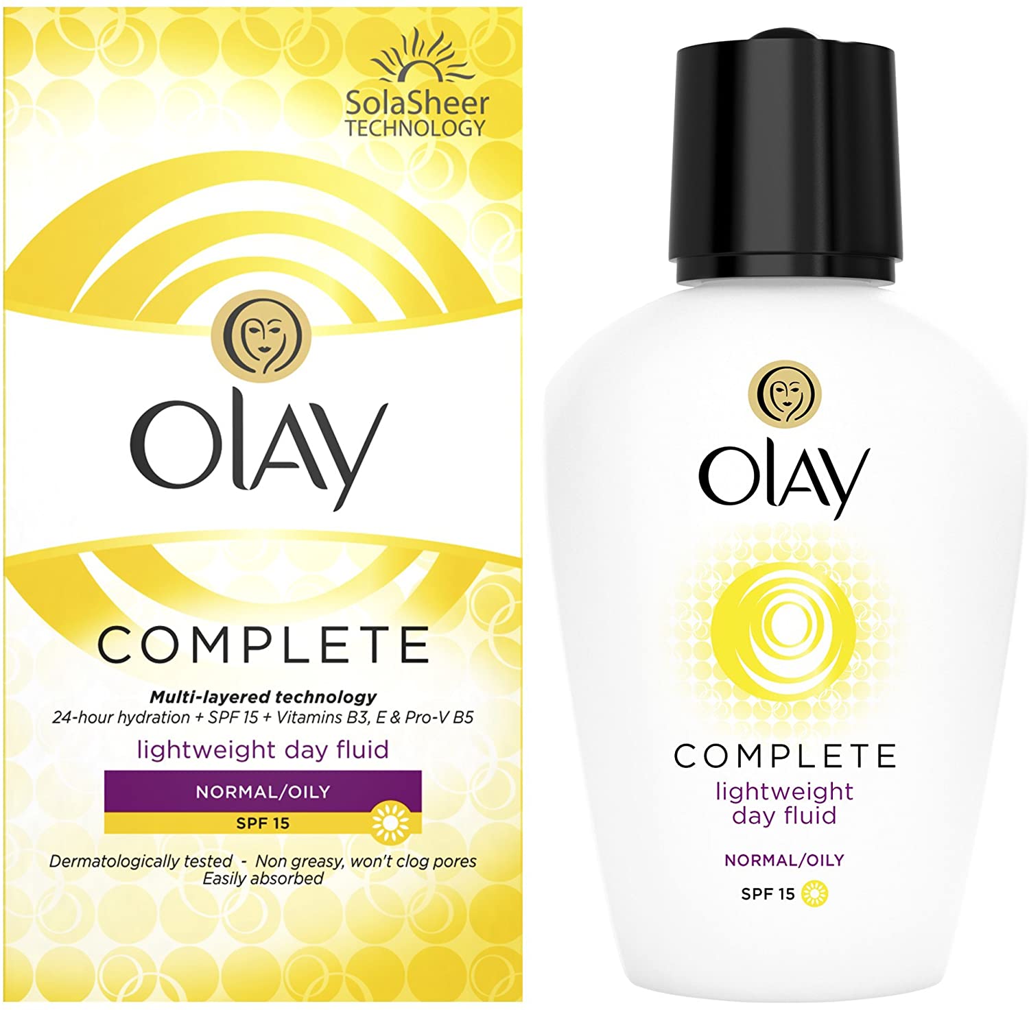 Olay Complete Care Day Fluid Moisturiser SPF 15, 100ml, 100 ml (Pack of 1) - Image 4