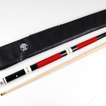 Jonny 8 Ball RED 4 Piece Hardwood Adjustable Cue & SOFT CASE - 4 x 11mm Tips