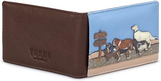 Dog Walk Leather Travel Pass Holder/Card Holder by Yoshi - Image 4