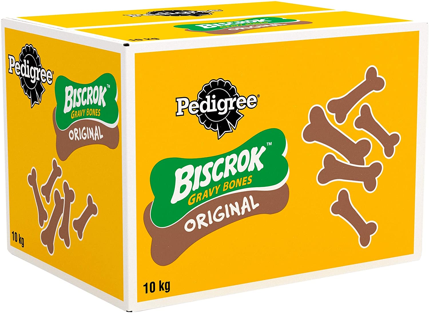 Pedigree Biscrok Original 10 kg Snacks, Dog Treats Gravy Bones Biscuits Dog Treats, Megapack, 10 kg (Pack of 1) - Image 2