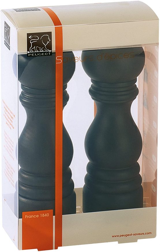 Peugeot 2/23461 Paris Duo u'select Salt & Pepper Mill Set 18cm, Wood, Chocolate, 5.7x5.7x18 cm - Image 2