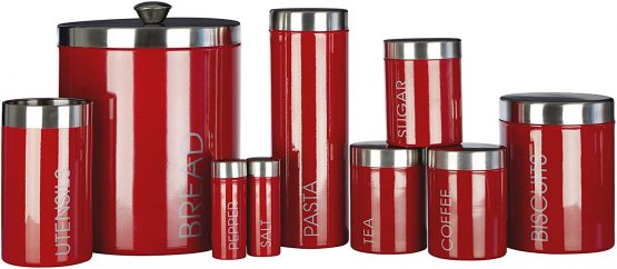 Premier Housewares Liberty Biscuit Canister - Red - Image 2