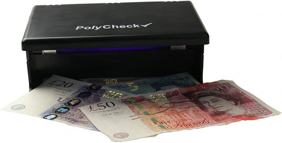 PolyCheck UV Money Checker with Easy-Change 4W Bulb - Detects Fake Polymer & Paper Bank Notes - Image 2
