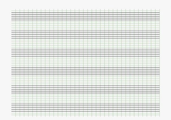 Brunnen 1046836 Music Sheet Notepad (A5, 8 Sheets Landscape Format, with Guide Lines) - Image 4