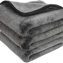 GTF Microfibre Car Cleaning Cloths, Upgraded 1200gsm Ultra-Thick Car Drying Towel Microfiber Cloth for Car and Home Polishing Washing and Detailing 16'' x 16''(3 pack)