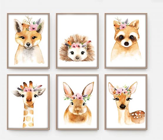 artpin® Set of 6 posters for children's room, A4 pictures, baby room, boho decoration, girls wall pictures, P39 - Image 4