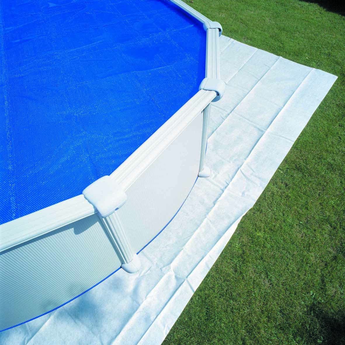 Gre MPROV610 - Raised Pool Protective Blanket 530 x 280 cm, 610 x 375 cm or 500 x 340 cm, White, 60 x 45 cm (Rectangular) - Image 2