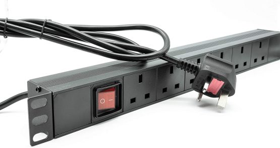 Dynamode 6 Way Horizontal 13a Switched Power Distribution Unit (PDU) Multi Plug Power Strip Electric Charging Station. Made Of Aluminum Alloy With Plug Rackmount, 1.8M Cable for Home, Office and Industrrial Use - Image 4